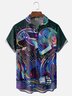 Moisture-wicking Music Festival Electronic Synth Music Art Rock Chest Pocket Casual Shirt
