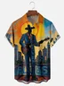 Moisture-wicking Music Festival Jazz Art Blues Chest Pocket Casual Shirt