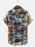 Moisture Wicking Vintage Car Chest Pocket Hawaiian Shirt