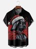 Moisture Wicking Christmas Star Warrior Chest Pocket Hawaiian Shirt