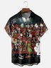 Moisture Wicking Merry Christmas Movie Theater Chest Pocket Hawaiian Shirt