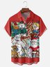 Moisture Wicking Christmas Snowman Santa Rudolph Hawaiian Shirt