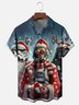 Moisture Wicking Christmas Star Trooper Chest Pocket Hawaiian Shirt