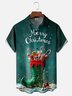 Moisture-Wicking Christmas Elf Shoes Poster Chest Pocket Hawaiian Shirt