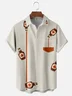 Moisture-wicking Canadian Maple Syrup Fun Chest Pocket Bowling Shirt