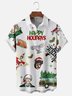 Moisture Wicking Crazy Christmas Vacation Eddie Chest Pocket Hawaiian Shirt