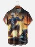 Moisture-wicking American football New England Art Patriots Chest Pocket Casual Shirt