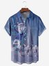 Moisture-wicking Christmas Brother Snowflake Chest Pocket Casual Shirt
