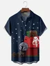 Moisture-Wicking Christmas Star Wars Chest Pocket Hawaiian Shirt