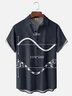 Moisture Wicking Fun Math Pun Elements Sine Cowsine Chest Pocket Hawaiian Shirt