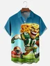 Moisture-wicking American Football Green Bay Art Packers Chest Pocket Casual Shirt