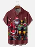 Moisture-Wicking Christmas Wolverine Deadpool Chest Pocket Hawaiian Shirt