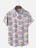 Hardaddy X Valentina Bjekovic Moisture-wicking Donuts Chest Pocket Casual Shirt