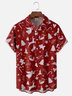 Hardaddy X Valentina Bjekovic Moisture-wicking Christmas Reindeer Chest Pocket Casual Shirt