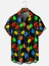 Moisture Wicking Artistic Christmas Merry Christmas Lights Chest Pocket Hawaiian Shirt