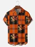 Moisture-wicking Thanksgiving Turkey Plaid Chest Pocket Holiday Shirt