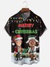 Moisture Wicking Christmas Griswold Chest Pocket Hawaiian Shirt