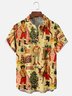 Moisture-wicking Christmas Tree Fun Men's Chest Pocket Casual Shirt