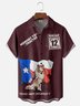 Moisture-Wicking American Football Texas A&M 12th Man Chest Pocket Casual Shirt