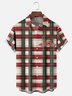 Moisture Wicking Plaid Wally World Family Christmas Vacation Chest Pocket Hawaiian Shirt