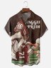 Moisture-Wicking American Football Texas A&M Artwork Chest Pocket Casual Shirt