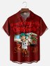 Big Size Moisture-wicking Christmas Griswold Chest Pocket Casual Shirt