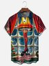 Tall Size Moisture-Wicking Christmas Christmas Story Leg Lamp Chest Pocket Hawaiian Shirt