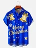 Moisture-wicking Merry Christmas Jingle Bell Chest Pocket Holiday Shirt