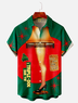 Moisture-wicking Christmas Story Leg Lamp Chest Pocket Holiday Shirt