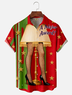 Moisture-wicking Christmas Story Leg Lamp Chest Pocket Holiday Shirt