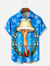 Moisture-wicking Christmas Story Leg Lamp Chest Pocket Holiday Shirt