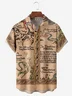 Moisture-wicking Medieval Science Fiction Map Chest Pocket Casual Shirt