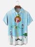 Moisture Wicking Merry Christmas Elf Chest Pocket Hawaiian Shirt