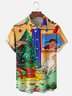 Moisture Wicking Christmas Story Griswold Hawaiian Shirt with Chest Pocket