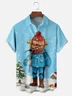 Moisture Wicking Christmas Miner Chest Pocket Hawaiian Shirt