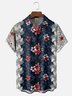 Moisture Wicking Tropical Plants Flowers Leaves Chest Pocket Hawaiian Shirt