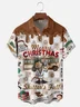 Big size  Moisture Wicking Crazy Christmas Vacation Eddie Chest Pocket Hawaiian Shirt