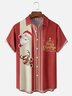 Moisture Wicking Merry Christmas Singer Chest Pocket Bowling Shirt