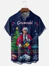 Moisture-wicking Christmas Fun Griswold Chest Pocket Casual Shirt
