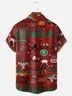 Tall Size Moisture-Wicking GRISWOLD Christmas Character Chest Pocket Hawaiian Shirt