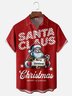 Moisture Wicking Christmas Chest Pocket Hawaiian Shirt