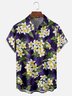 Moisture-wicking Plumeria Floral Chest Pocket Hawaiian Shirt