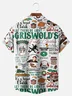 Moisture-Wicking GRISWOLD Christmas Character Chest Pocket Hawaiian Shirt