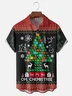 Moisture-wicking Christmas Science Chemistry Oh Chemistree Chest Pocket Casual Shirt