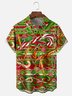Moisture Wicking Christmas Candy Chest Pocket Hawaiian Shirt