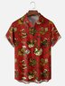 Moisture Wicking Christmas Fun Chicken Chest Pocket Hawaiian Shirt