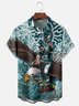 Moisture-Wicking American Football Philadelphia Art Eagles Chest Pocket Casual Shirt