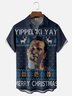Tall Size Moisture-wicking Christmas "GRISWOLD" Funny Ugly Chest Pocket Casual Shirt