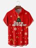 Tall Size Moisture-wicking Christmas Look At Me Festive And Shit Chest Pocket Holiday Shirt