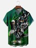 Moisture-Wicking American Football Philadelphia Art Eagles Chest Pocket Casual Shirt